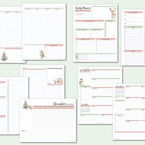 December 2023 Planner Printable PDF Instant Download December 2023 Calendar December 2023 Weekly Planner Printable Monthly Planner image 4