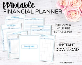 Full-Size Editable Financial Planner {Digital Download}