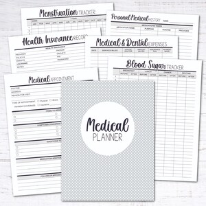 Home Management Binder - Editable Planner Bundle Starter Kit - Black ...