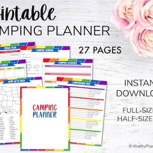 Camping Planer und Journal REGENBOGEN Camping Planer, Reisetagebuch