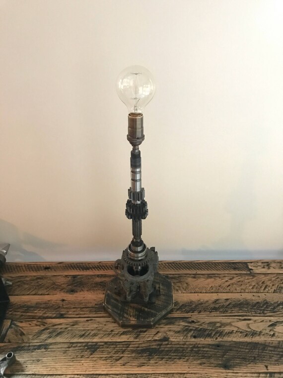 Handmade Hot Rod Lamp Steampunk Lamp Steampunk Desk Lamp Motorcycle Lamp Rat Rod Lamp Hot Rod Lighting