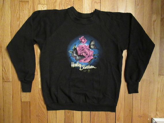 Harley-Davidson Kid Girls Thermal Henley Butterfly Shirt Long Sleeve