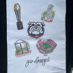 University of Georgia/UGA Go Dawgs dekoratives Geschirrtuch