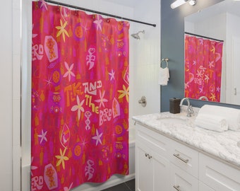 Shower Curtain: Tiki and the Bird