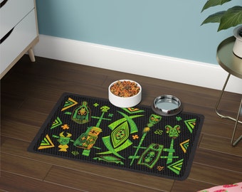 Pet Food Mat: The Tiki Bar