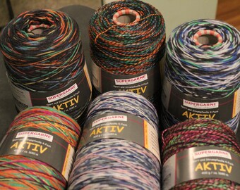 CONES Aktiv Active listing #1 Supergarne many more coming soon 4 ply sock yarn 400 grams 1800+ yards Superwash fingering 75% wool 25 nylon