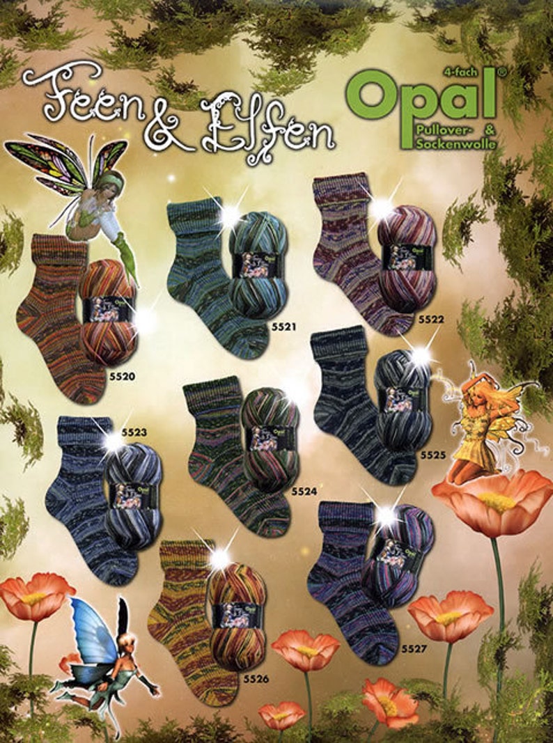 BaFS: Opal Sock Yarn Feen and Elfin Fairies and Elves 75% wool 2 BaFS: Opal Sock Yarn Feen and Elfin Fairies and Elves 75% wool 2
