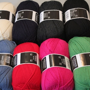 SALE PRICE for 8 skeins one each color Opal Uni 6 ply individual solid colors superwash sport weight 150 grams 75% wool 25 nylon