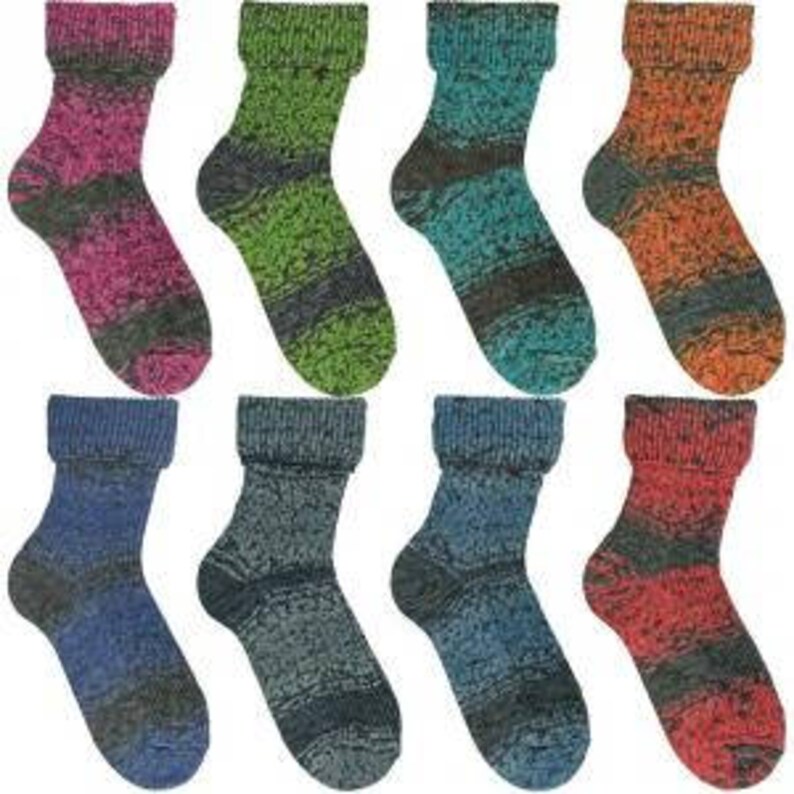 9547 75/% wool 25 nylon 100 grams 462 yards superwash fingering faded denim black Opal Sock Yarn Style BB