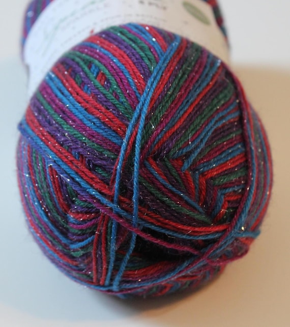 sock yarn West Yorkshire Spinners Signature WYS Vintage Tinsel Christmas Sparkle glitter