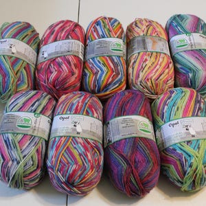Opal Schafpate sock yarn 6 single colors or bags of 8 Viridian reprints 75% wool 25 nylon 100 grams 462 yards superwash fingering