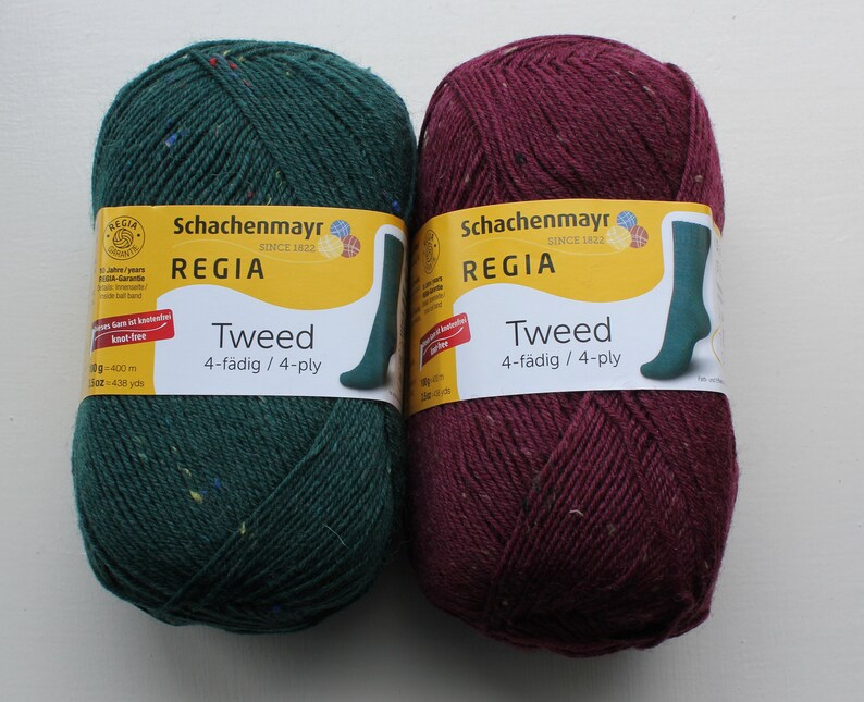 G1 Regia 4 ply Sock Yarn Tweed atypical Christmas colors Etsy