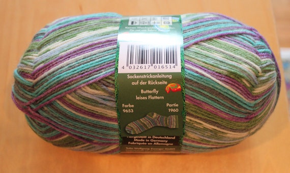 9656 Opal Sock Yarn Butterfly   75/% wool 25 nylon 100 grams 462 yards superwash fingering box J