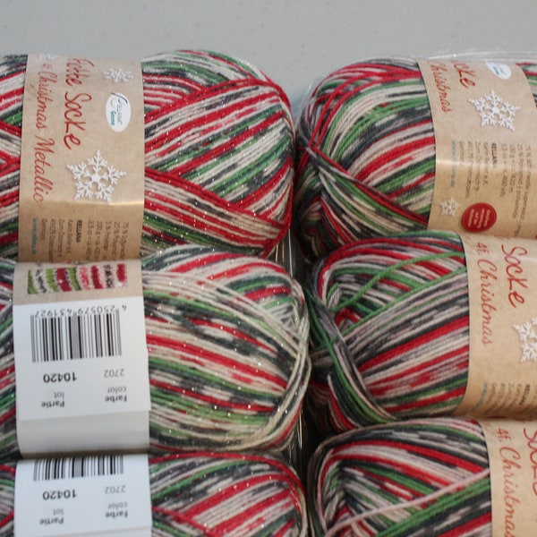 Christmas Sock Yarn Etsy