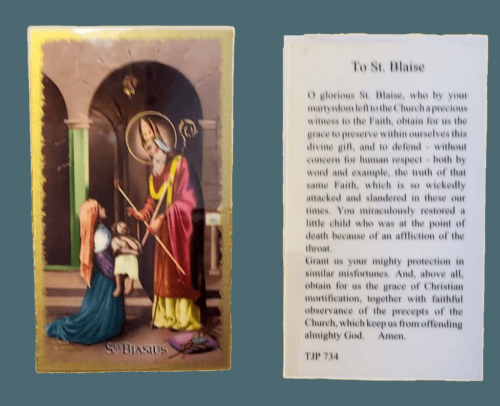 St Blaise Blessing Of Throats Coloring Pages