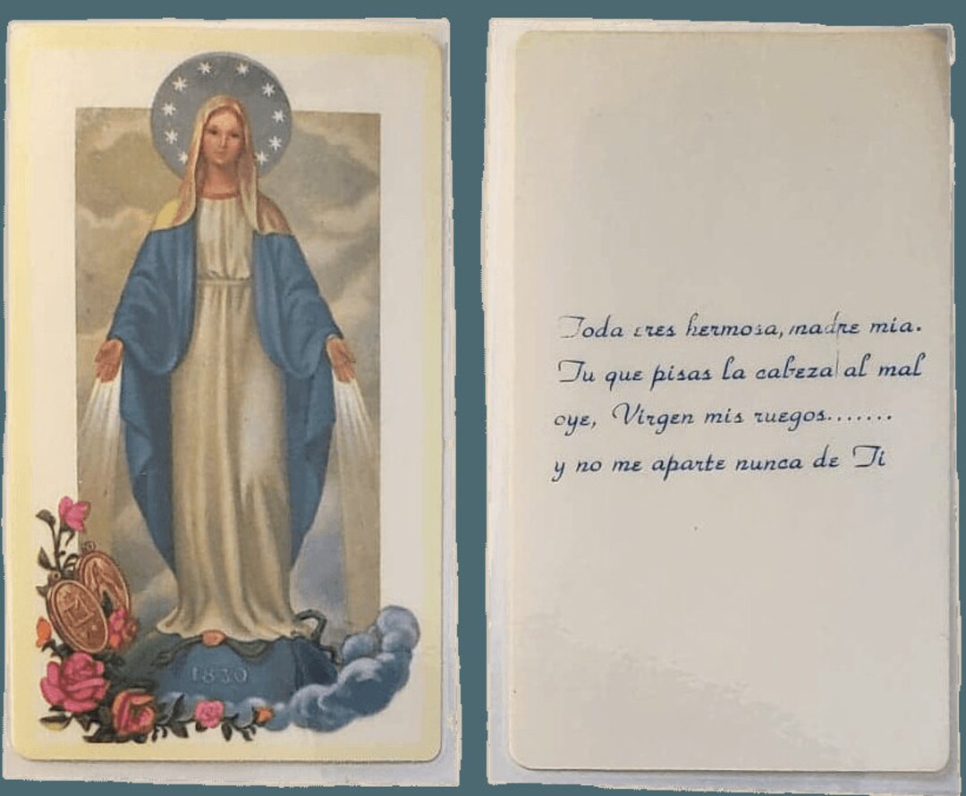 prayer-card-toda-eres-hermosa-madre-mia-spanish-laminated-nc-etsy