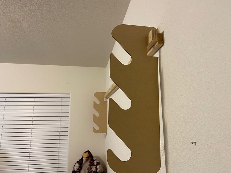 DIY Wall Mounted 54 Fabric/media Vinyl Rack Holds 3 Etsy