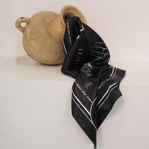 Silk Satin Altar Tarot Cloth - Midnight Black (Vegan)