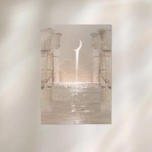 Egyptian Luna Portal | Print | Moonchild wall decor, Luminous Divine Feminine Artwork