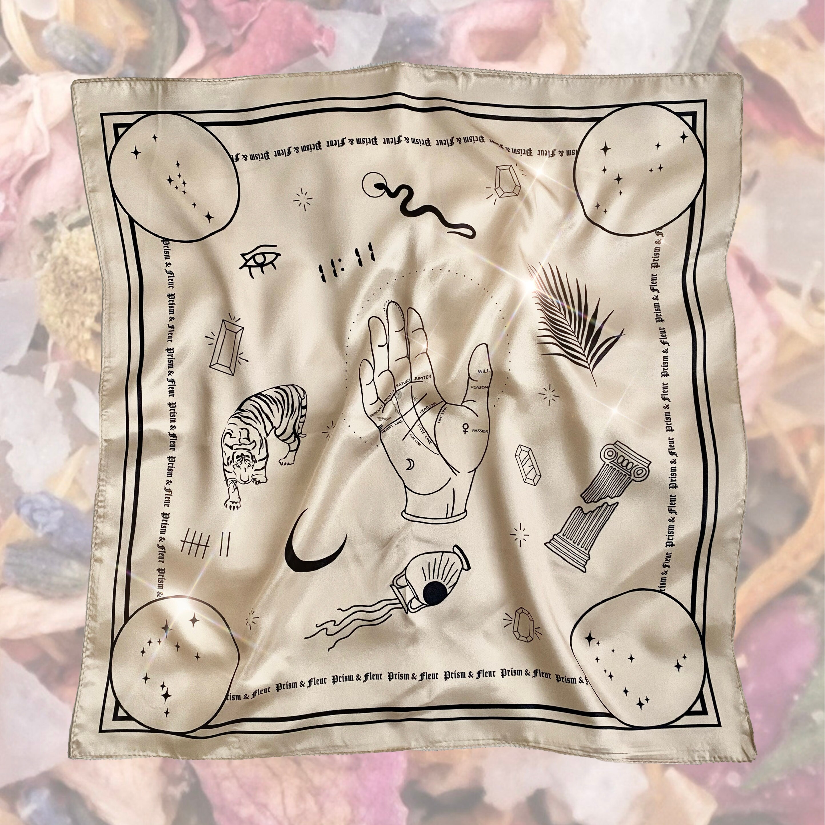 Tissu d'autel en Soie - Champagne | Végétalien