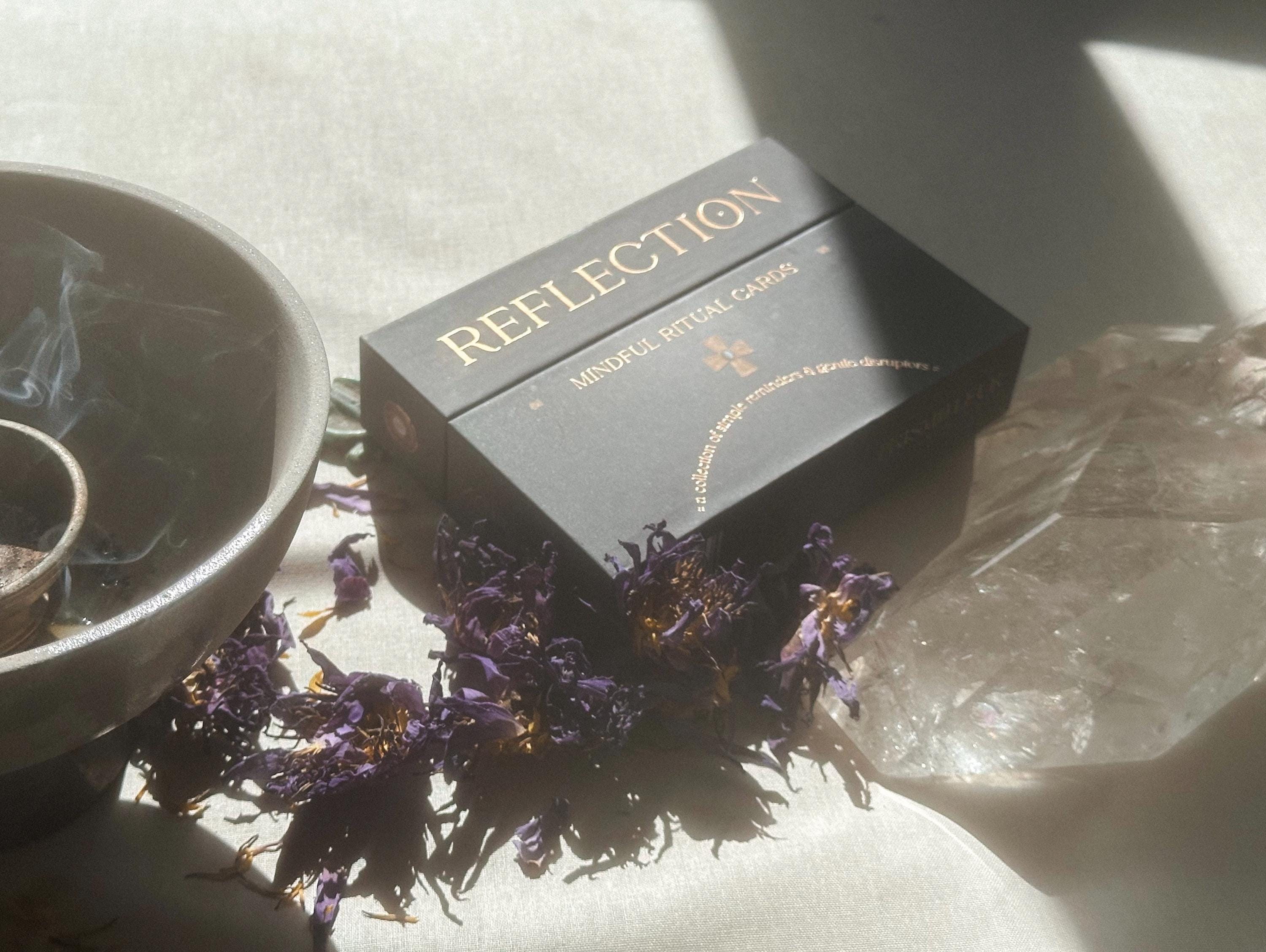 Reflection Mindful Ritual Oracle Cards, Mindset & Affirmation Deck, Daily Quotes, Meditation, Self Awareness