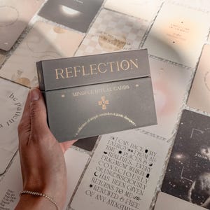 Reflection Mindful Ritual Oracle Cards, Mindset & Affirmation Deck, Daily Quotes, Meditation, Self Awareness