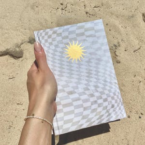 Soleil Sun Notebook | Dot Grid Journal Gold Foil and Gilding | Luminous artwork