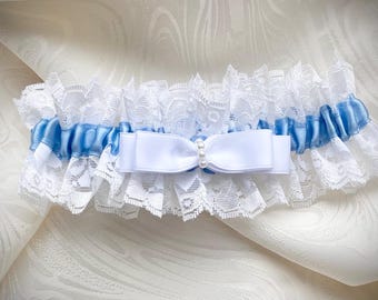 Something Blue Garter Wedding Keepsake Gift For The Bride Hen Party Bridal Shower Gift