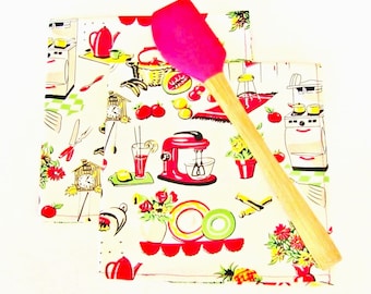 Fifties Retro Cloth Napkins (Set of 2)