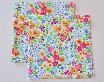 Springtime Flowers Cloth Napkins (Set of 2)