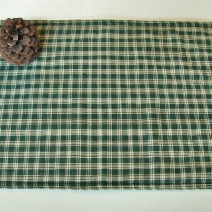 Green Plaid Placemats Sold Individually image 2