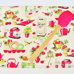 Fifties Retro Kitchen Tea Towels Set of 2 image 5