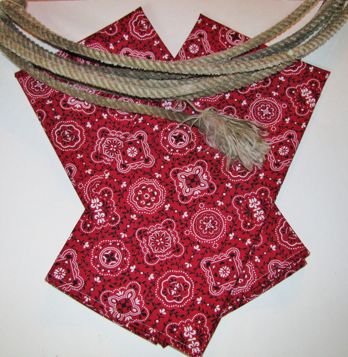 Red Bandana Table Runner Tailles variées Etsy