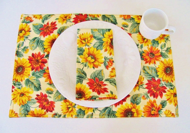 Autumn Floral Placemats Sold Individually image 2