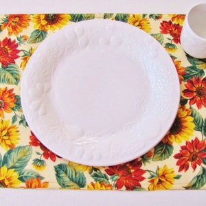 Autumn Floral Placemats Sold Individually image 1