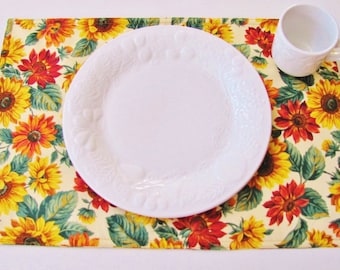 Autumn Floral Placemats (Sold Individually)