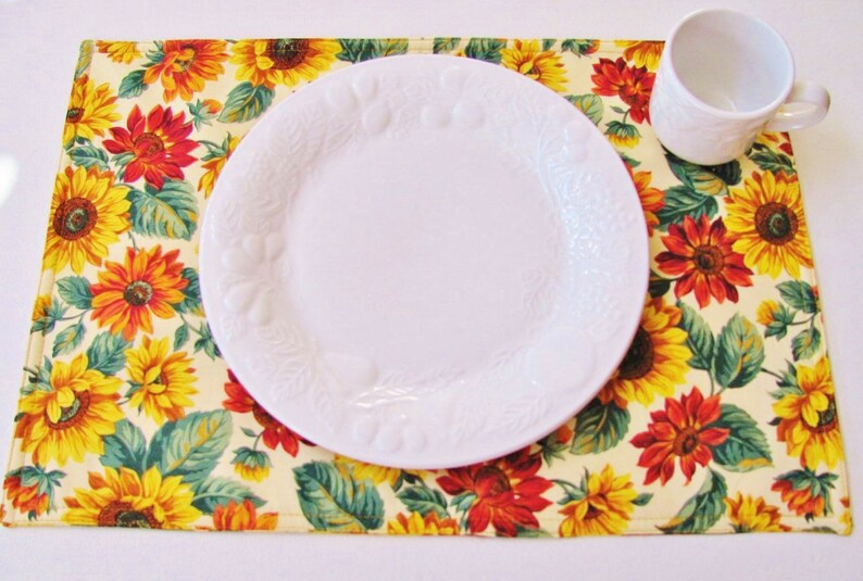 Autumn Floral Placemats Sold Individually image 1