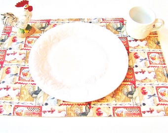 Country Chicken Placemats (Sold Individually)