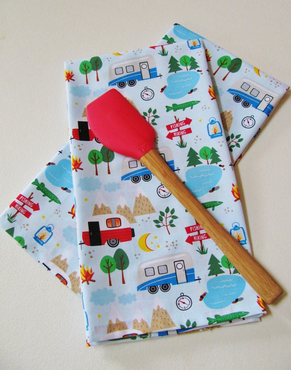 Let's Go Camping Placemats Sold Individually Etsy