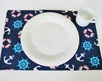 Navy Blue Nautical Placemats (Sold Individually)