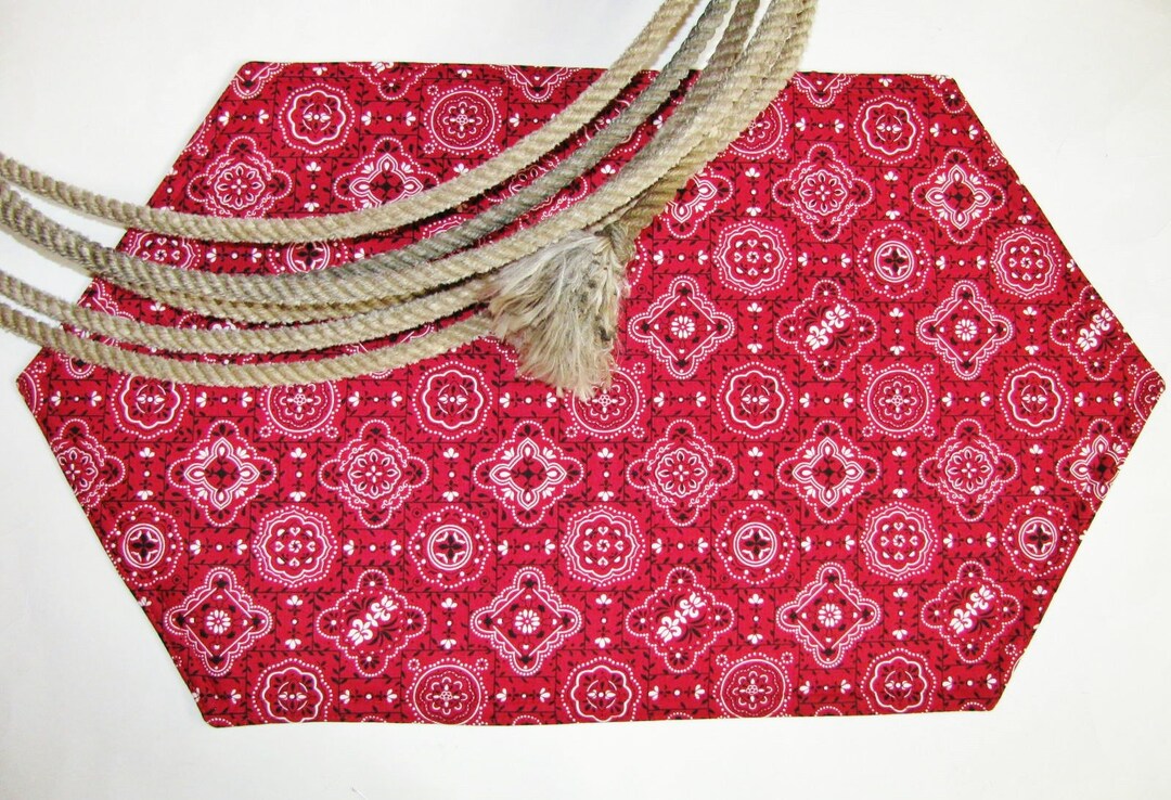 Red Bandana Table Runner various Sizes Etsy