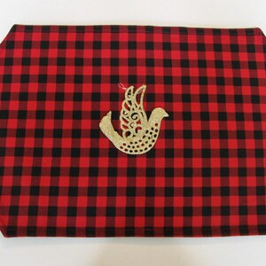 Red and Black Check Table Runner (Various Sizes)