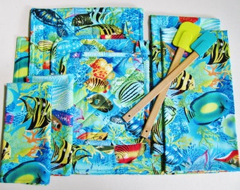 Tropical Fish Kitchen Linens