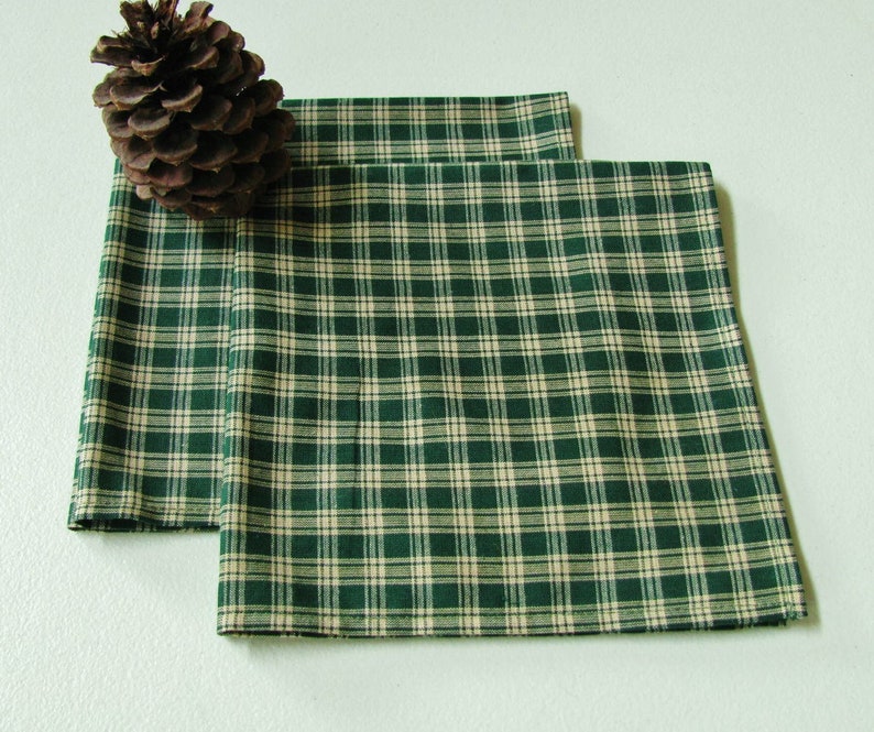 Green Plaid Placemats Sold Individually image 5