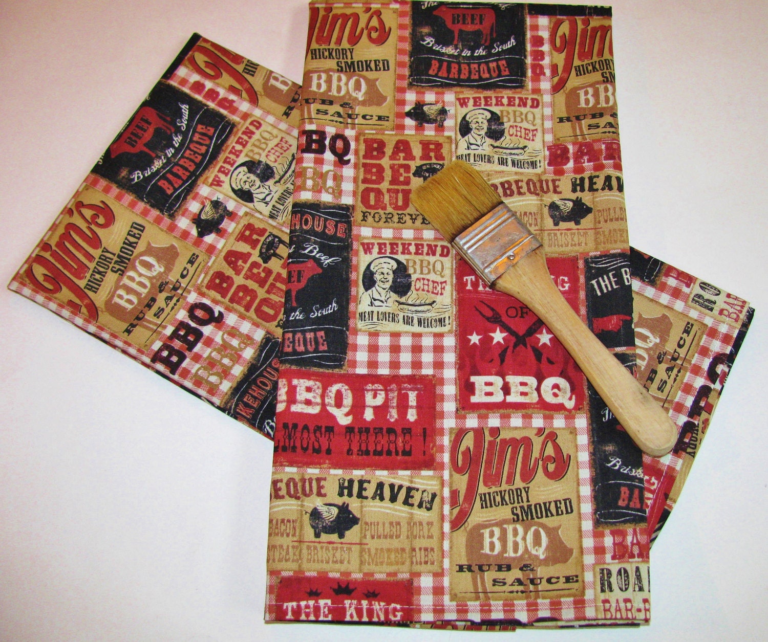 BBQ Print Kitchen Linens