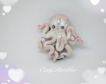 Pink Fantasy Pearl princess Octopus Magnet