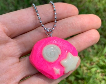 Pink Fossil Keychain
