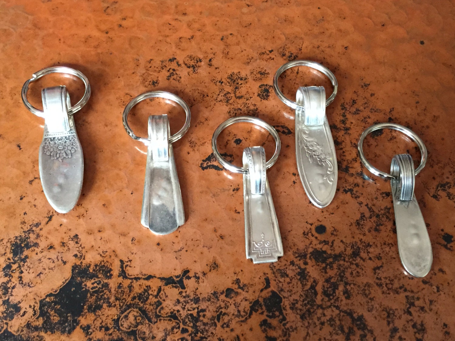 Hand Stamped Personalized Spoon Keychain, Silverware Gifts, Silverware ...