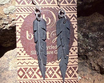 Eco-friendly Upcycled Bicycle Tire Inner Tube Earrings