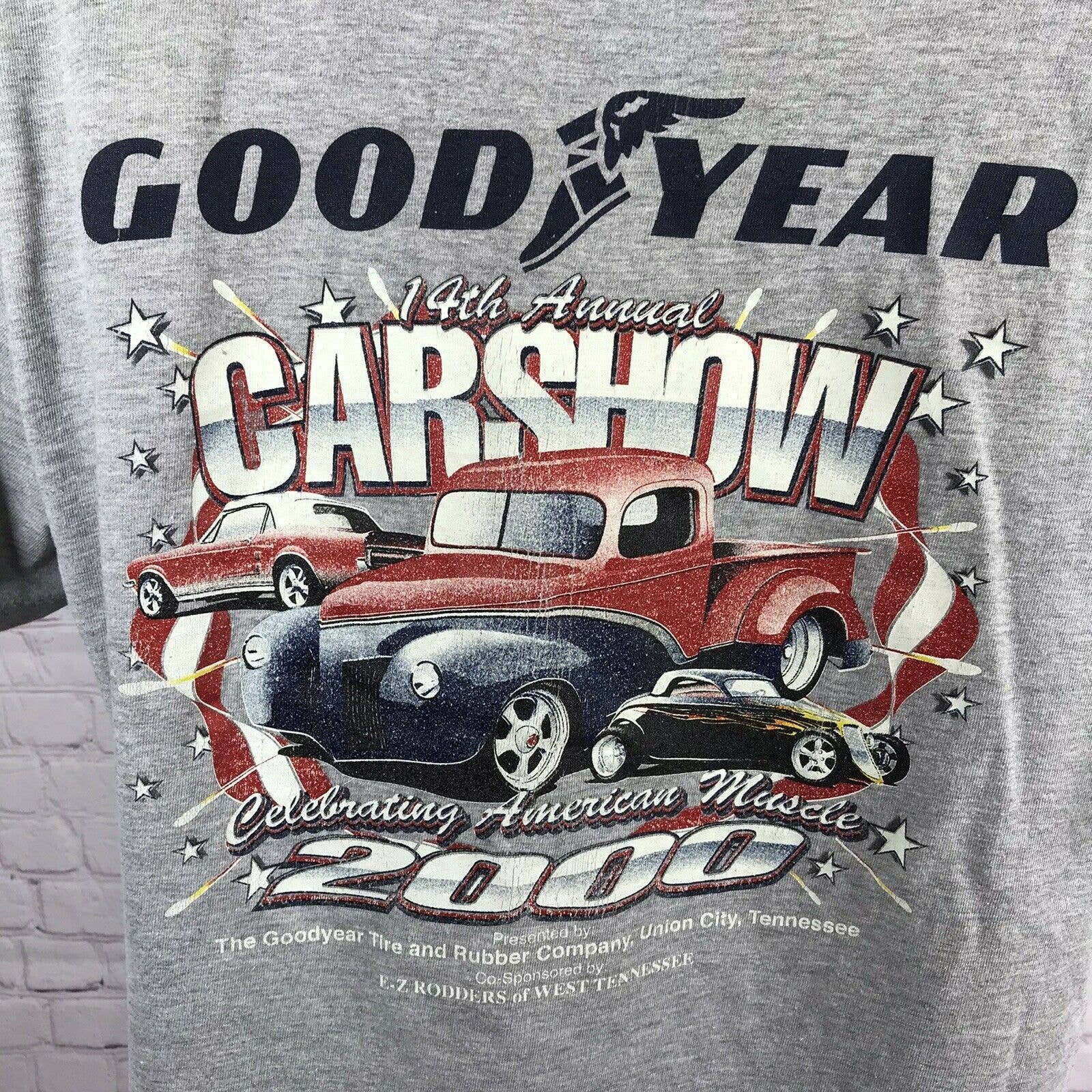 Goodyear Car Show TShirt 14th Annual Vintage 2000 Graphic Etsy